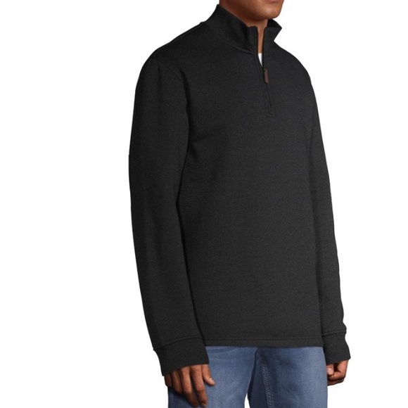 George Men's  Quarter Zip Fleece,  Size (Large) Black - Picture 4 of 5